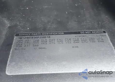 2006 Chevrolet Malibu Ls z USA, uszkodzony, nr VIN 1G1ZS51F36F298818